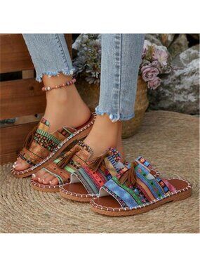 Tassel Open Toe Sandals